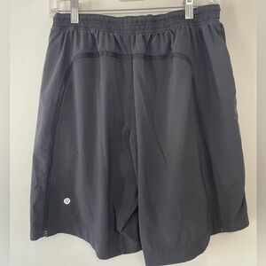 Lululemon Run Response Shorts 9” Lined Black Workout Athletic Gym Mens Sz L